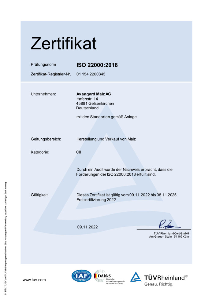Certificate 22000
