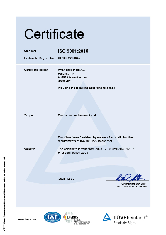Certificate 9001
