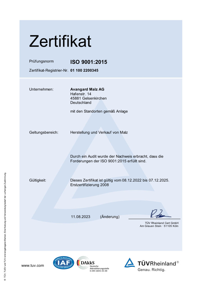 Certificate 9001